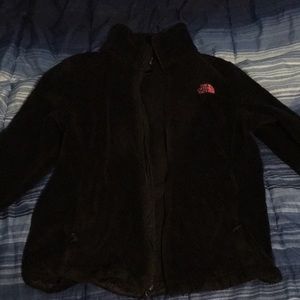 Black and Pink North Face jacket